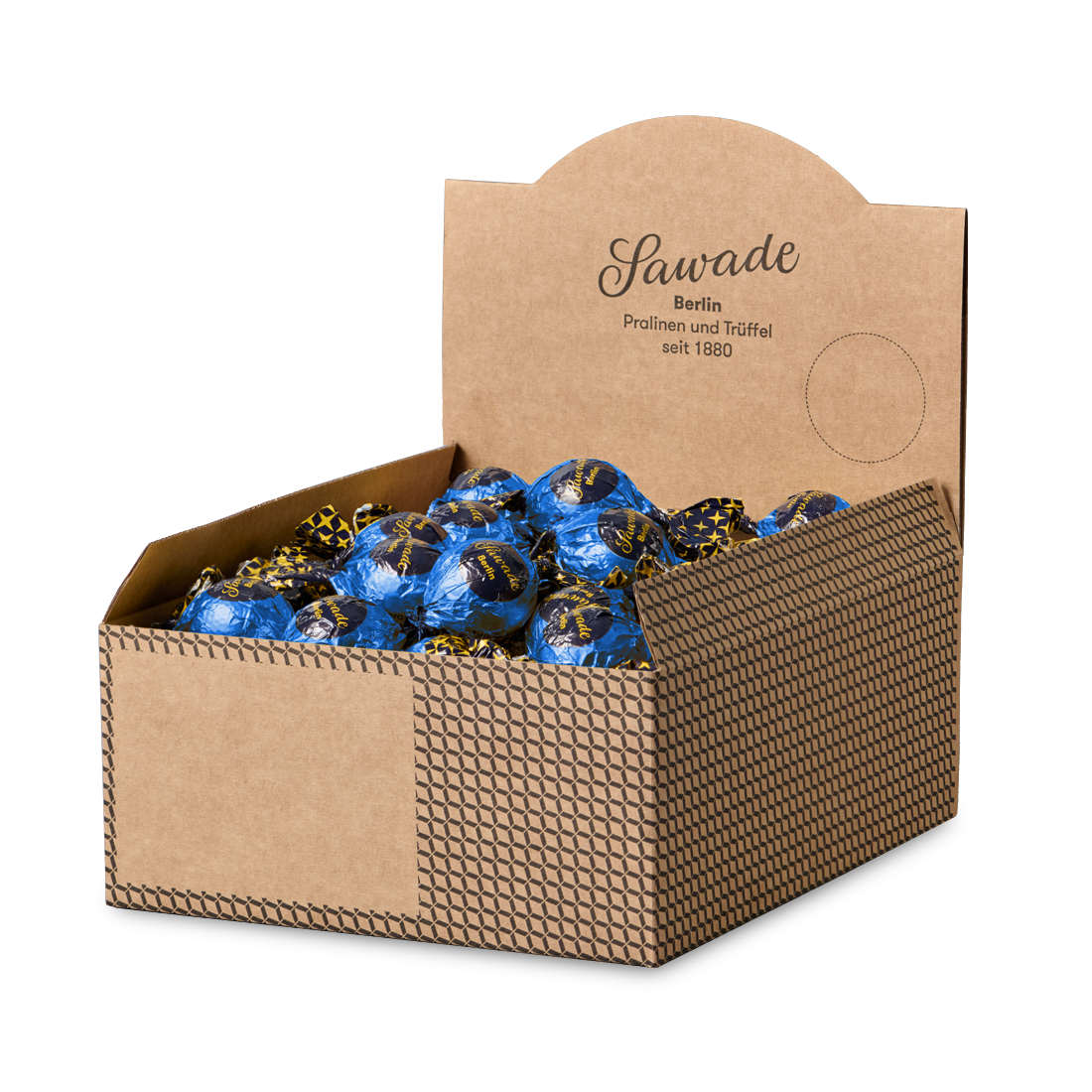 Nussnougat Kugel, 50 St. Produktbild: Nussnougat Kugel in Karton