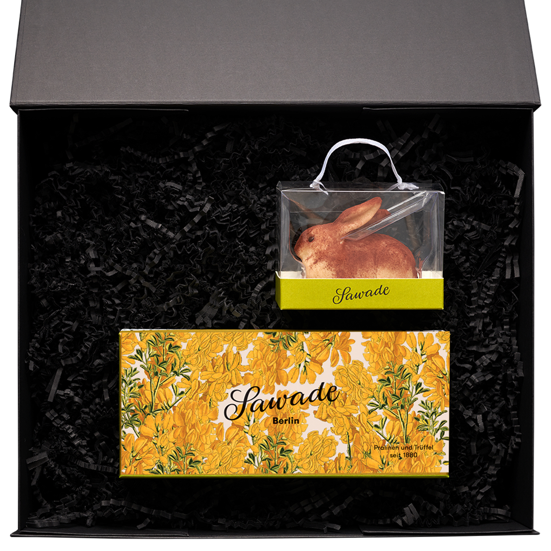 Geschenkbox mit Dürerhase und Ginster 115g  Geschenkbox mit Dürerhase und Ginster 115g