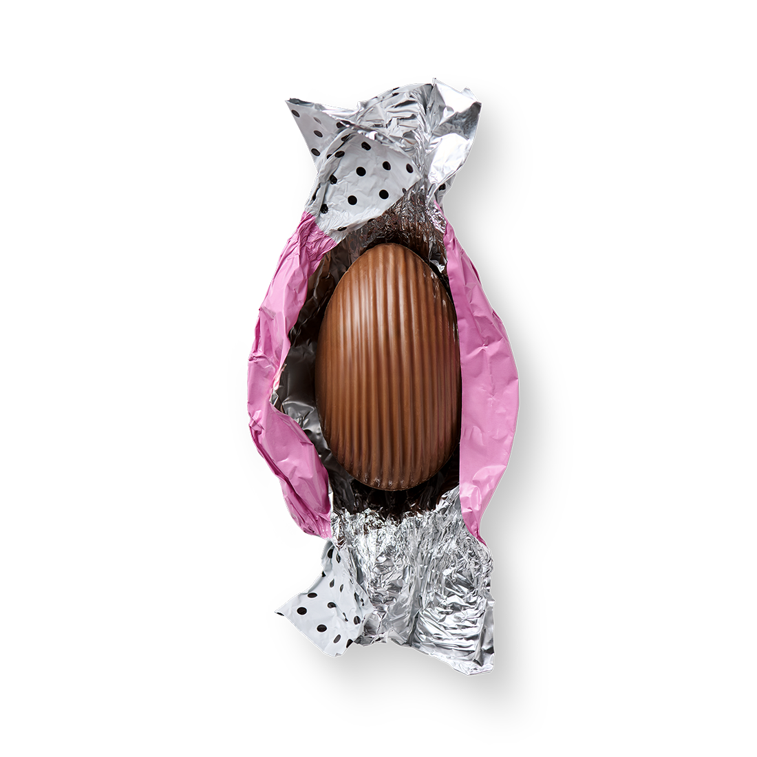 Produktbild: Erdbeercreme Vollmilch Ei einzeln offen Produktbild: Erdbeercreme Vollmilch Ei einzeln offen