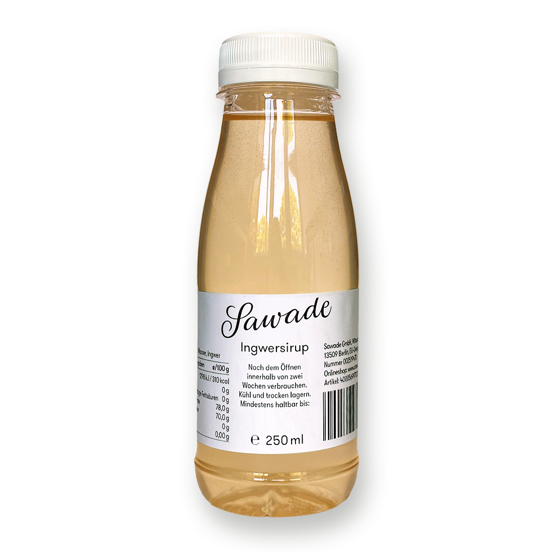 Ingwer-Sirup Produktbild: Ingwersirup