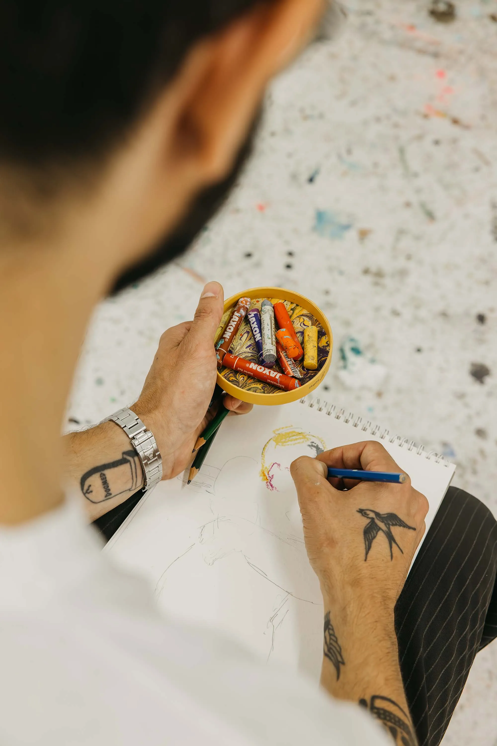 Bild Sawade Studio Visit Tobias Vetter