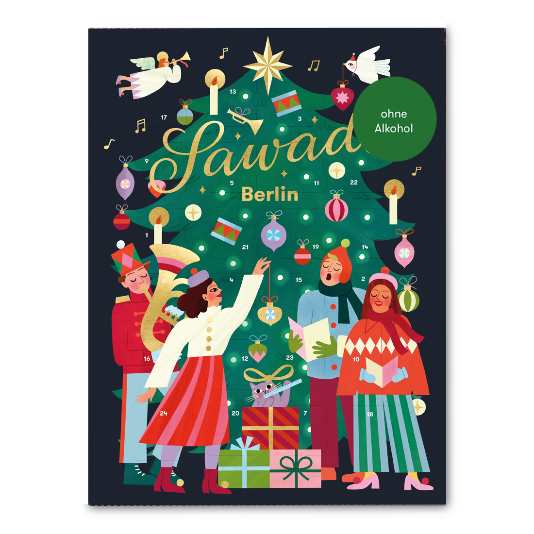 Adventskalender Tannenbaum - ohne Alkohol