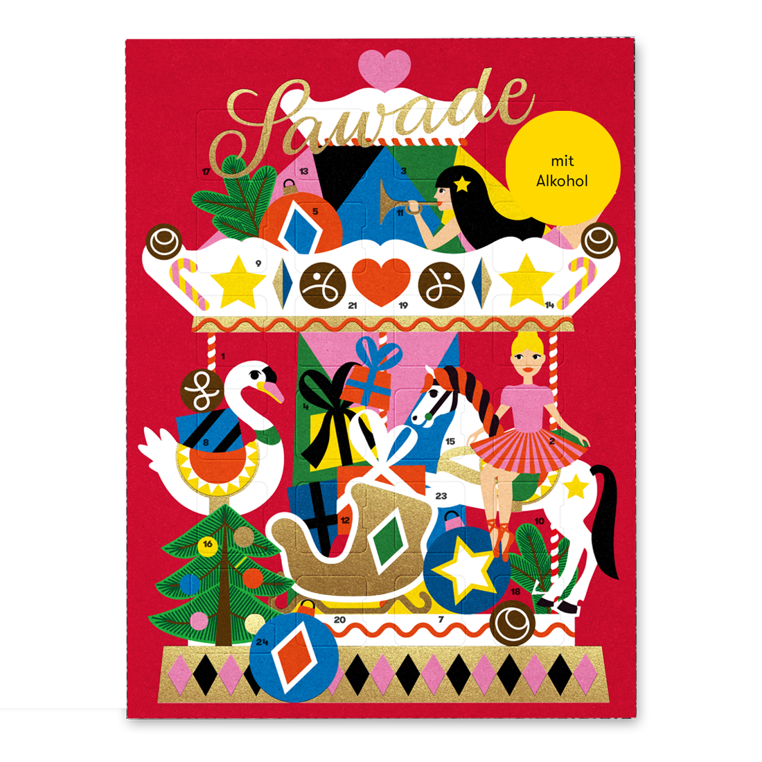 Adventskalender Karussell mit Alkohol  Adventskalender Karussell mit Alkohol