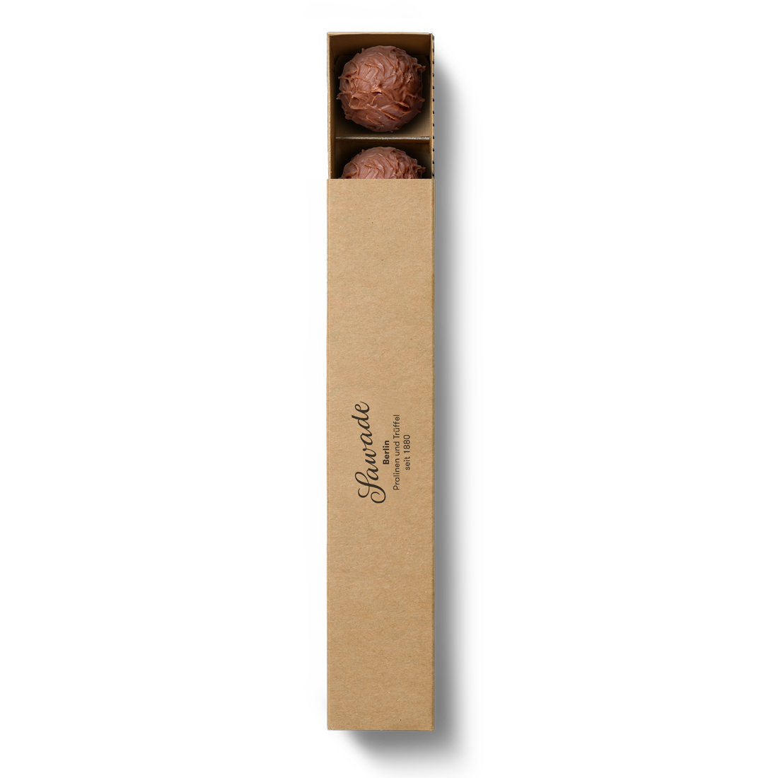 Produktbild: Pralinenstange Schoko-Butter-Trüffel Ansicht von oben Produktbild: Pralinenstange Schoko-Butter-Trüffel Ansicht von oben