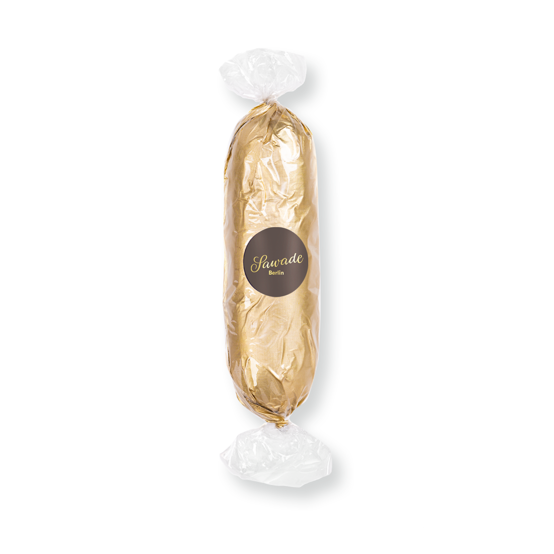 Schokoliertes Edelmarzipan Brot Produktbild: Marzipanbrot mit grauer Siegelmarke