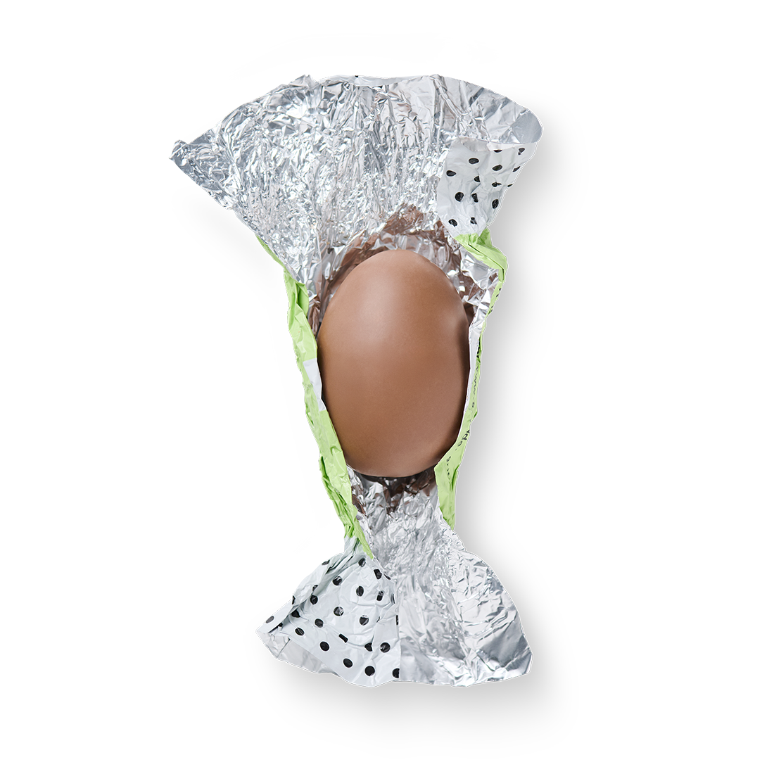 Blätterkrokant Ei in Vollmilchschokolade, 10 St. Produktbild: Blätterkrokant Vollmilch Ei einzeln offen