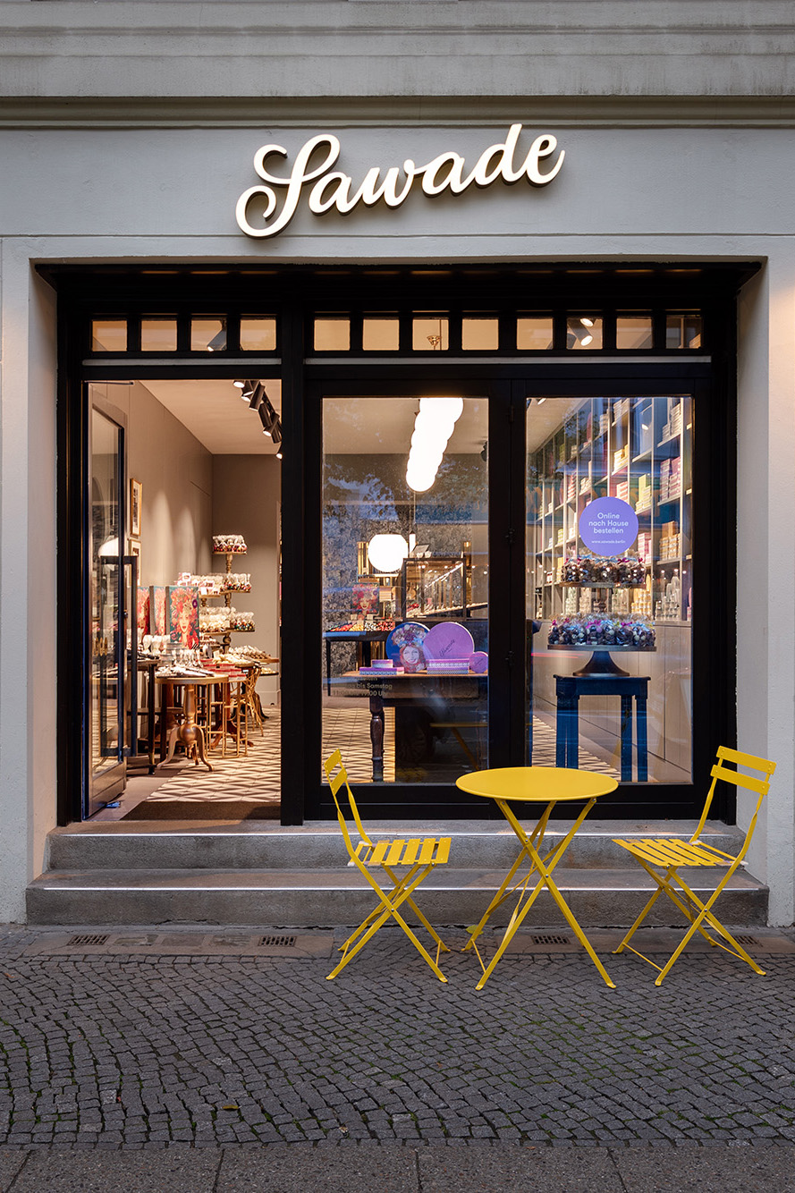 Sawade Pralinengeschäft von außen Sawade Pralinengeschäft von außen