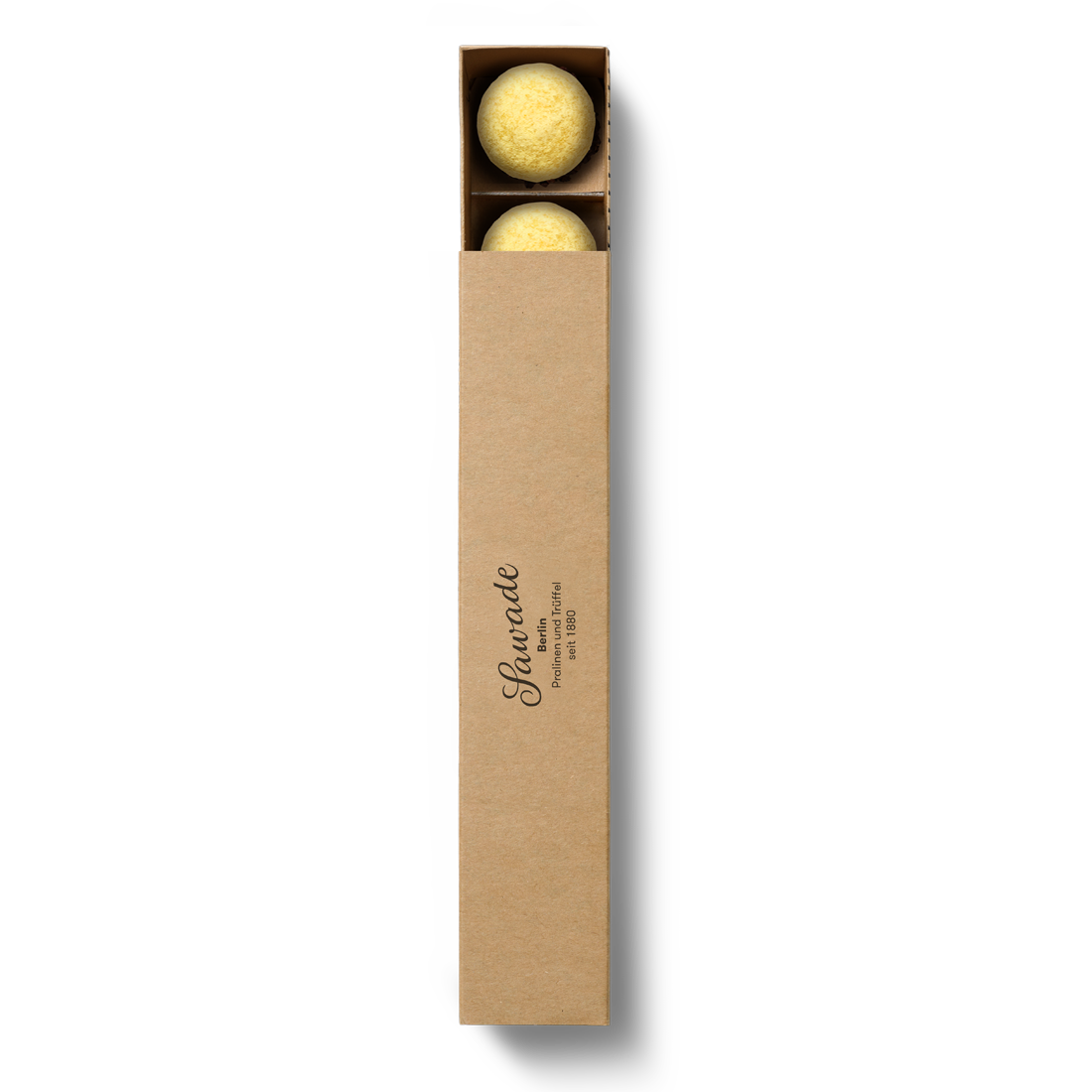 Produktbild: Pralinenstange mit Brausetrüffeln Himbeer, Ansicht von oben Produktbild: Pralinenstange mit Brausetrüffeln Himbeer, Ansicht von oben