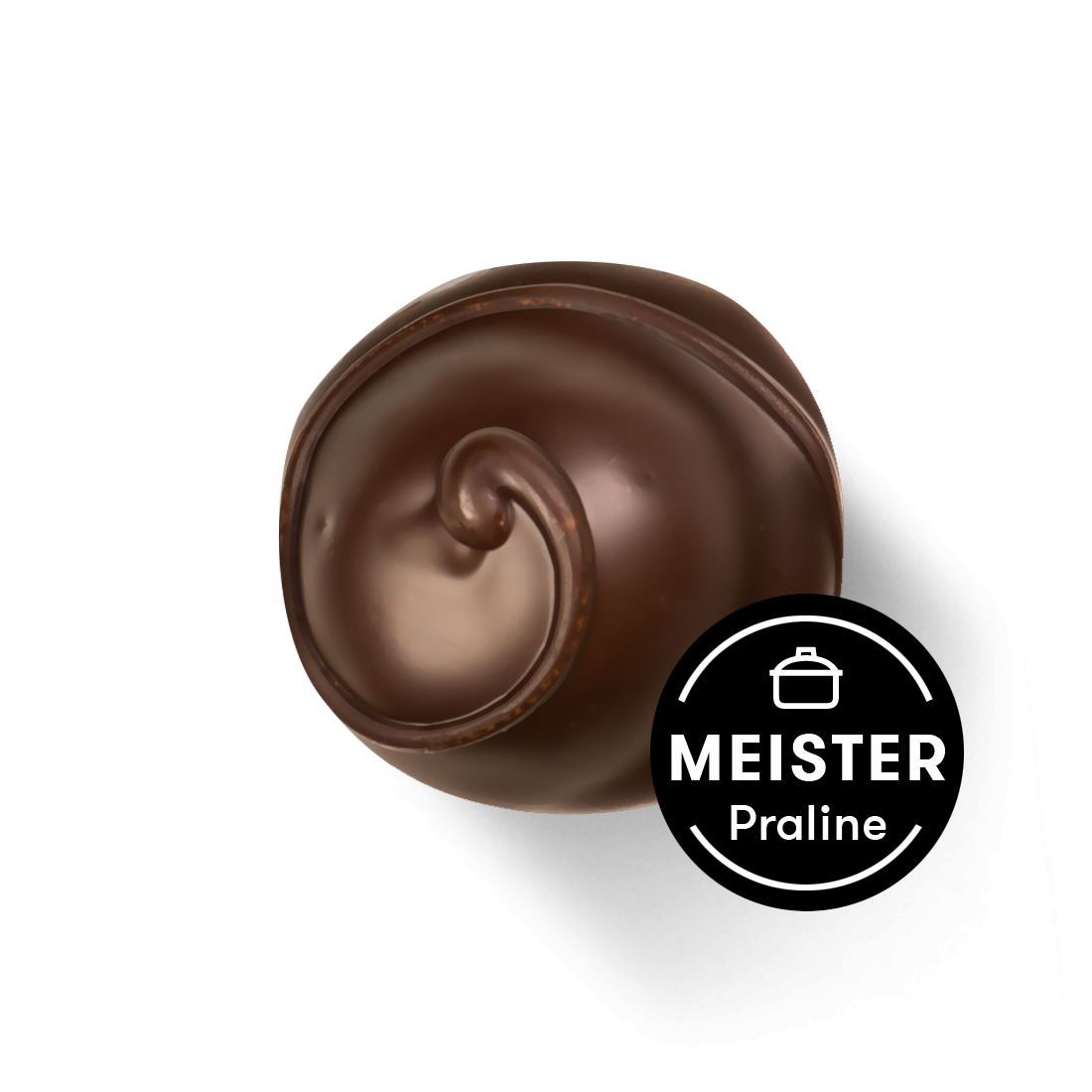 Maraschinokirsche in Zartbitterschokolade Produktbild: Maraschino Kirsche Meisterpraline