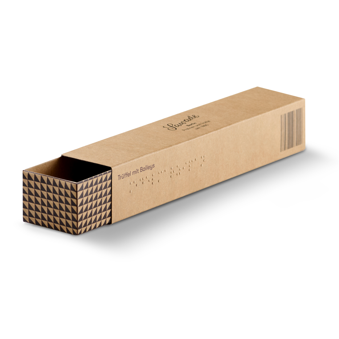 Produktbild: Pralinenstange Trüffel mit Baileys von der Seite Produktbild: Pralinenstange Trüffel mit Baileys von der Seite
