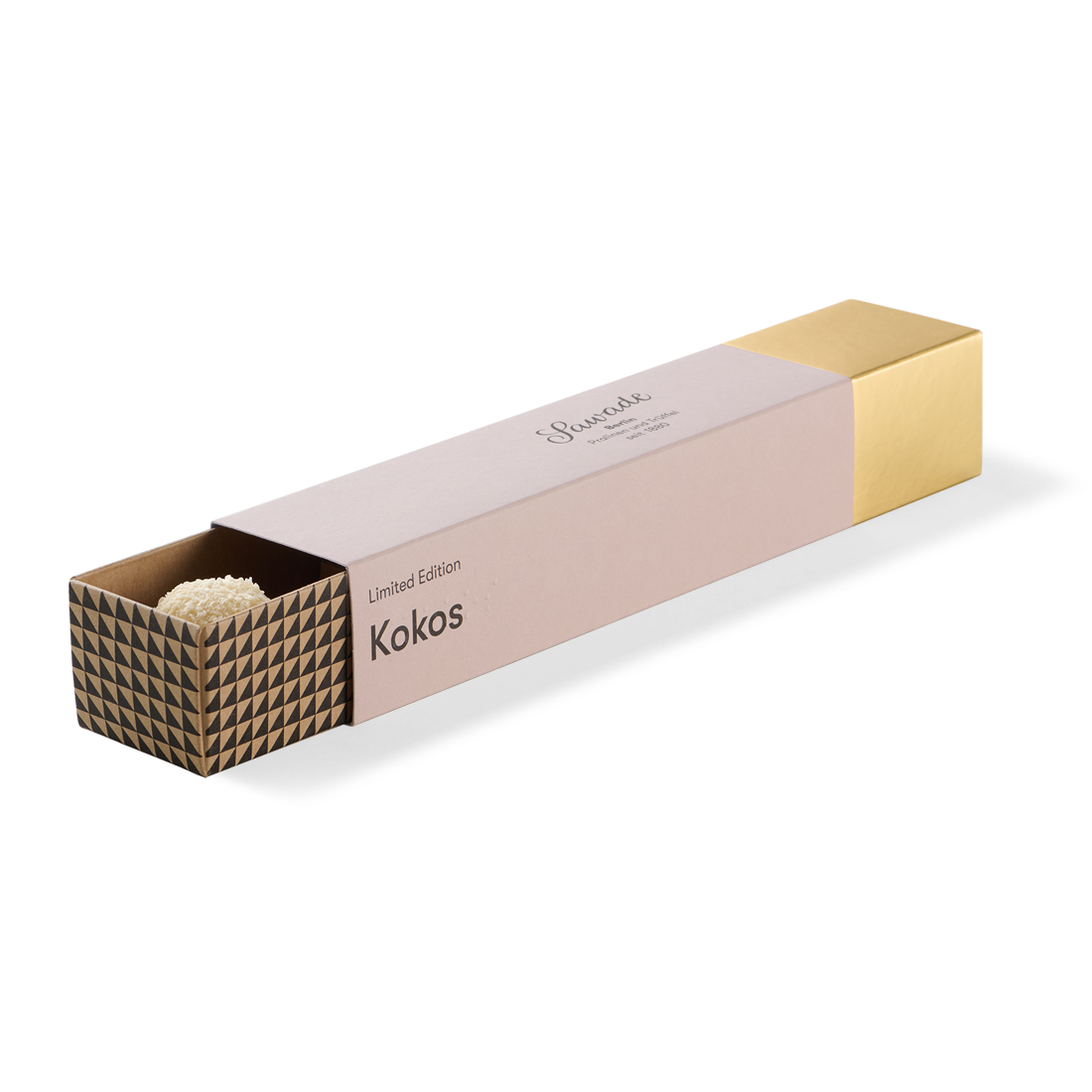 Pralinenstange Ansicht von der Seite
