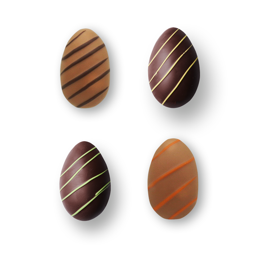 Produktbild: 4 Sorten aromatisierte Edelmarzipaneier lose Produktbild: 4 Sorten aromatisierte Edelmarzipaneier lose