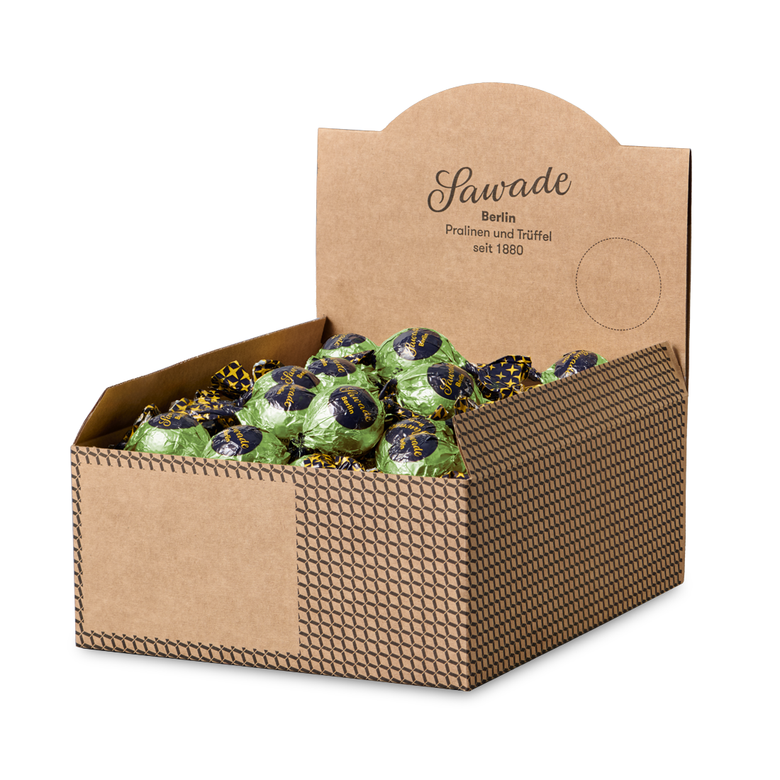 Gebrannte Mandel Kugel, 50 St. Produktbild: Gebrannte Mandel Kugel in Karton