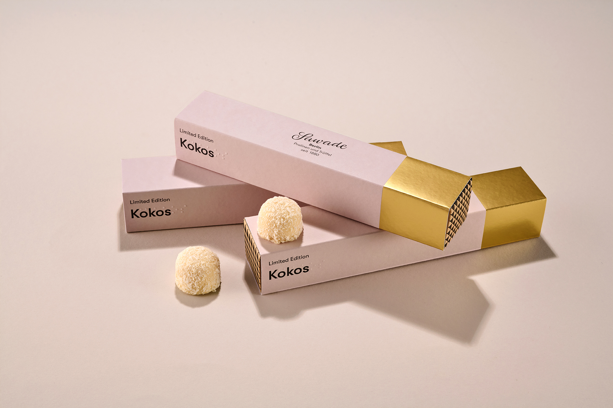 Stimmungsbild: Kokos Trüffel mit Pralinenstangen