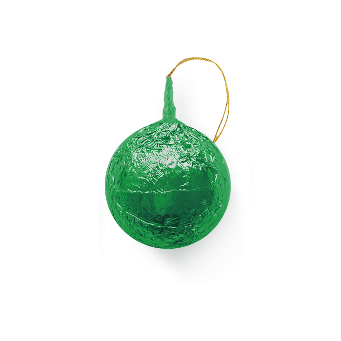 Produktbild: Weihnachtskugel Knusperkeks grün mit weißem Hintergrund  Produktbild: Weihnachtskugel Knusperkeks grün mit weißem Hintergrund