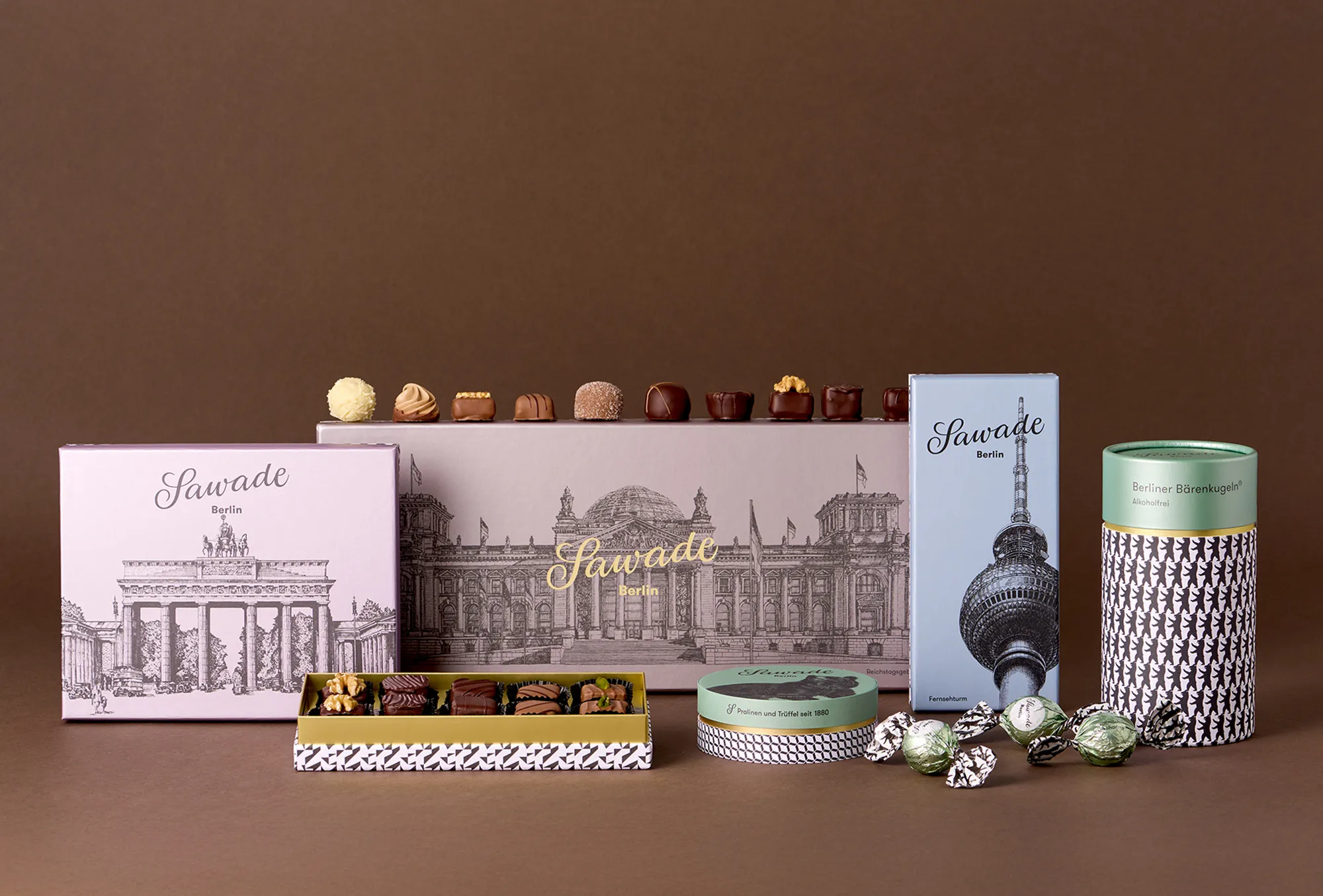 Inszenierung Edition Berlin mit Pralinen