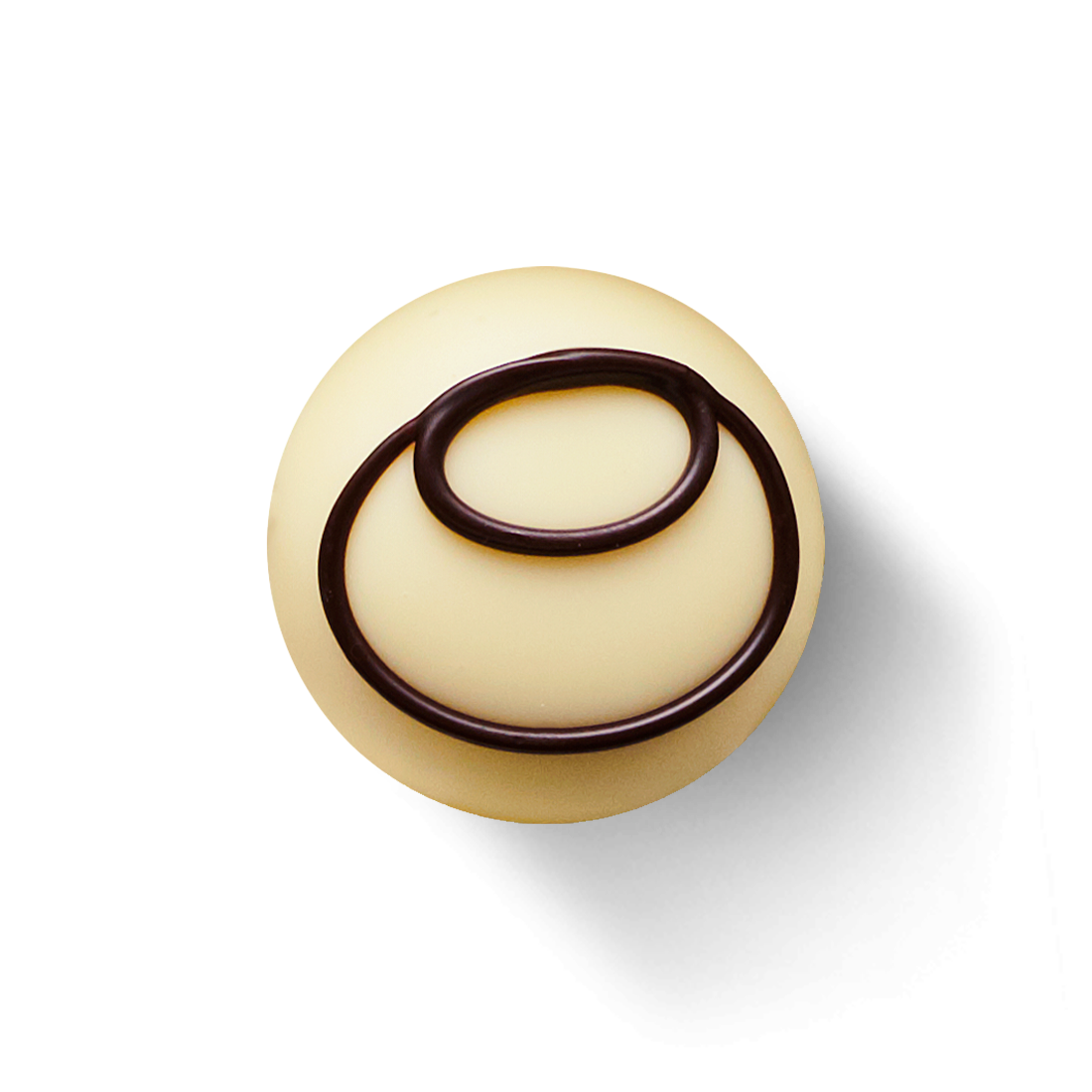 Bourbon-Vanille-Trüffel in weißer Schokolade Produktbild: Bourbon-Vanille glatt