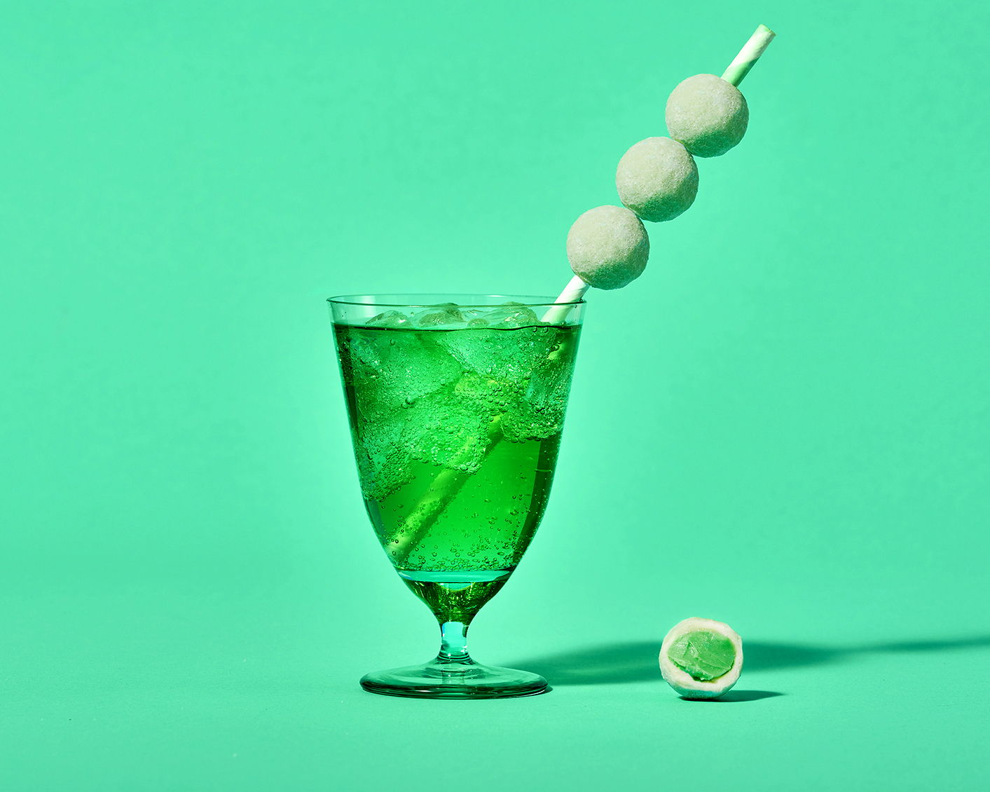 Stimmungsbild: Waldmeister Brausetrüffel dekorativ