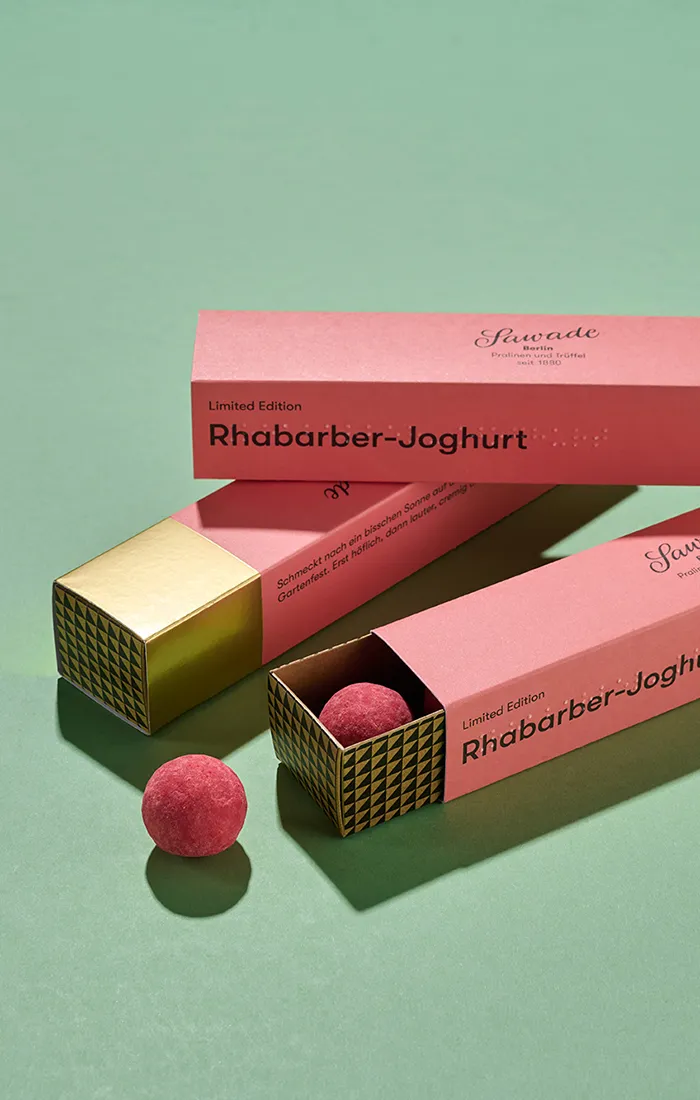 Pralinenstangen Rhabarber-Joghurt