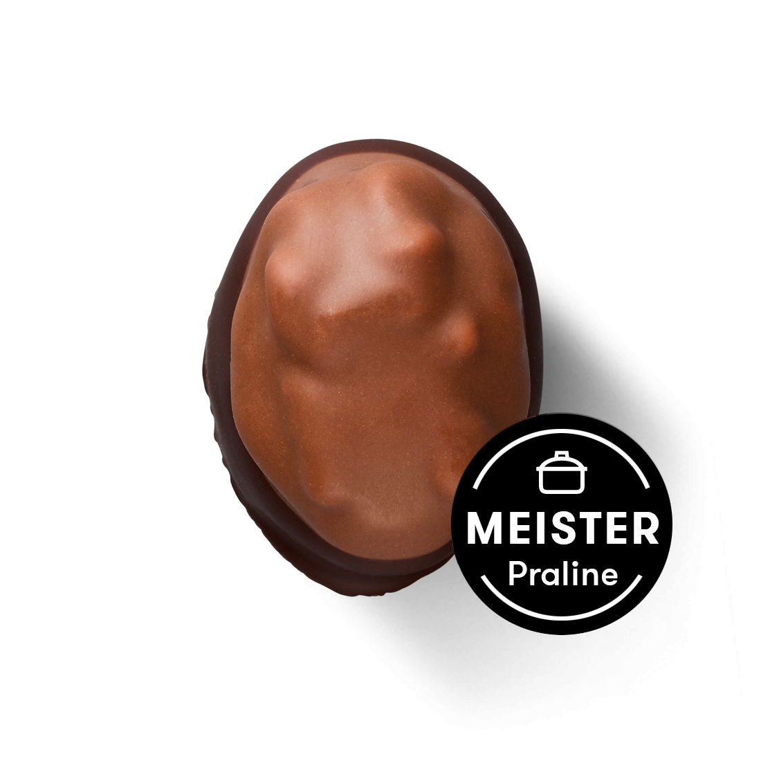 Bordeauxnuss in Vollmilchschokolade Produktbild: Bordeauxnuss Meisterpraline