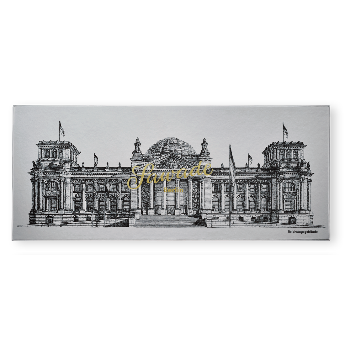 Produktbild: Große Pralinenschachtel Reichstagsgebäude Ansicht von oben