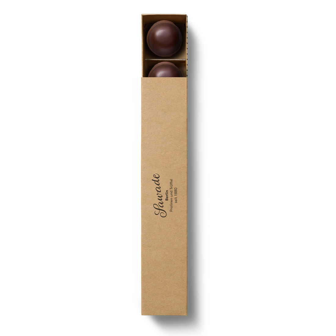 Produktbild: Pralinenstange Rum-Sahne-Trüffel Ansicht von oben Produktbild: Pralinenstange Rum-Sahne-Trüffel Ansicht von oben