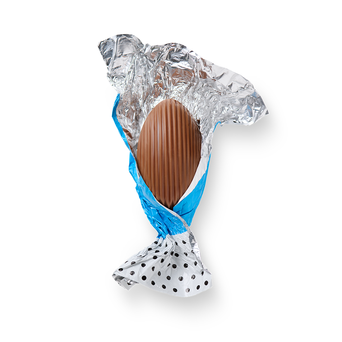 Produktbild: Nougat Crisp Vollmilch Ei einzeln offen Produktbild: Nougat Crisp Vollmilch Ei einzeln offen