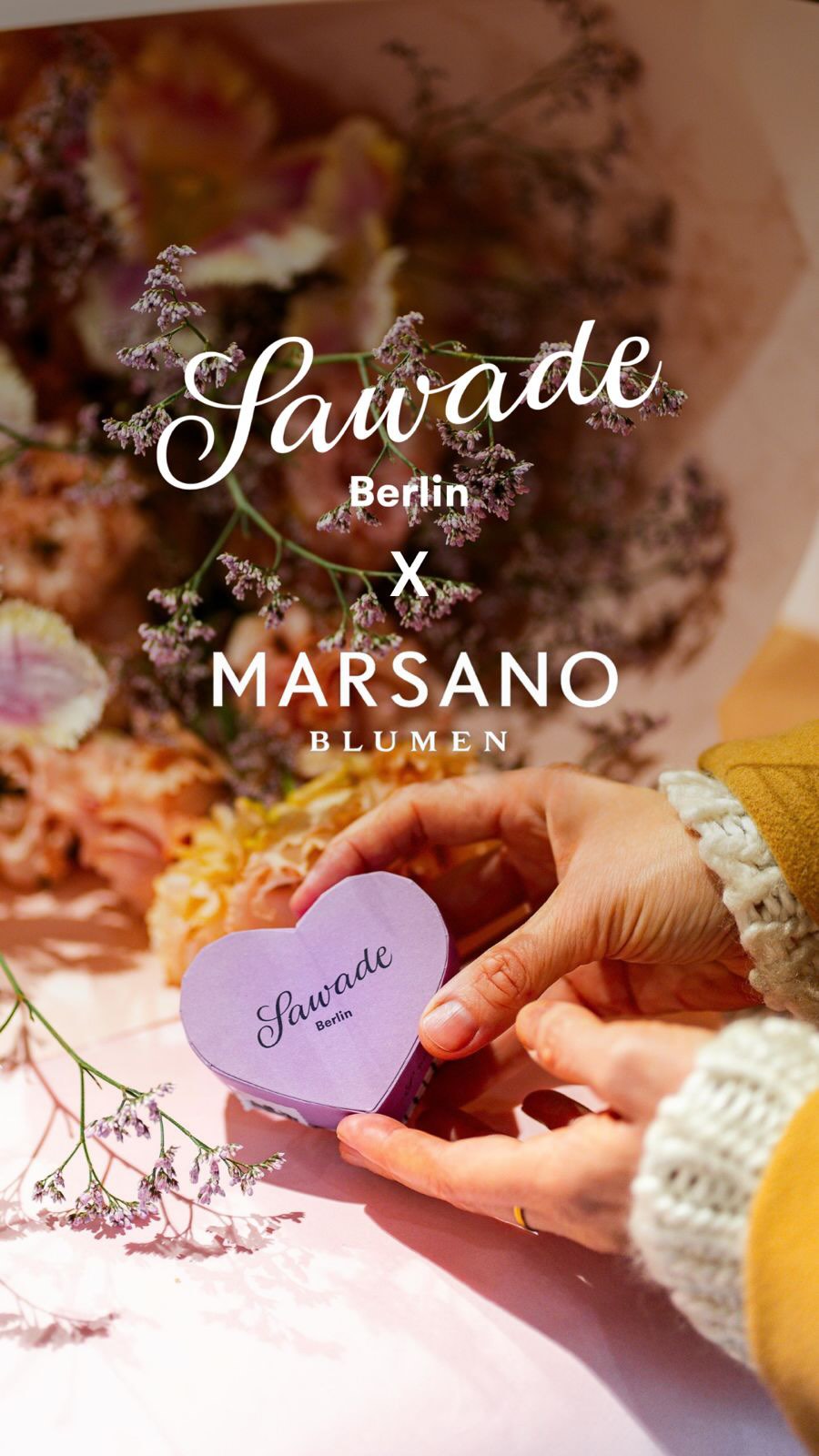 💕 Valentin’s Special: Marsano x Sawade 💕
Valentinstag steht vor der Tür und wir feiern die Liebe mit einer exklusiven Kooperation für euch: @sawade.berlin x @marsanoberlin - ein Match made in Berlin! 💕🤝🌷

🗓️Wann?
13. & 14. Februar 2026

📍Wo?
Marsano Mitte: Blumen kaufen + Sawade Pralinen gratis dazu (entweder die Limited Edition Rhabarber-Joghurt oder die kleine Herzschachtel) 🍬

Sawade Friedrichstraße & Kudamm: Pralinen kaufen + kleinen Marsano Blumenstrauß mit Tulpen & Schleierkraut gratis dazu 🌷

Achtung: Das Special ist streng limitiert auf 100 Sets. Kommt also frühzeitig vorbei und sichert euch das Upgrade für eure Liebsten. Wir freuen uns auf euch!

All you need is love … and a little bit of Marsano x Sawade 🩷🌷

#Valentinstag #Marsano #SwadeBerlin #Blumen #Pralinen