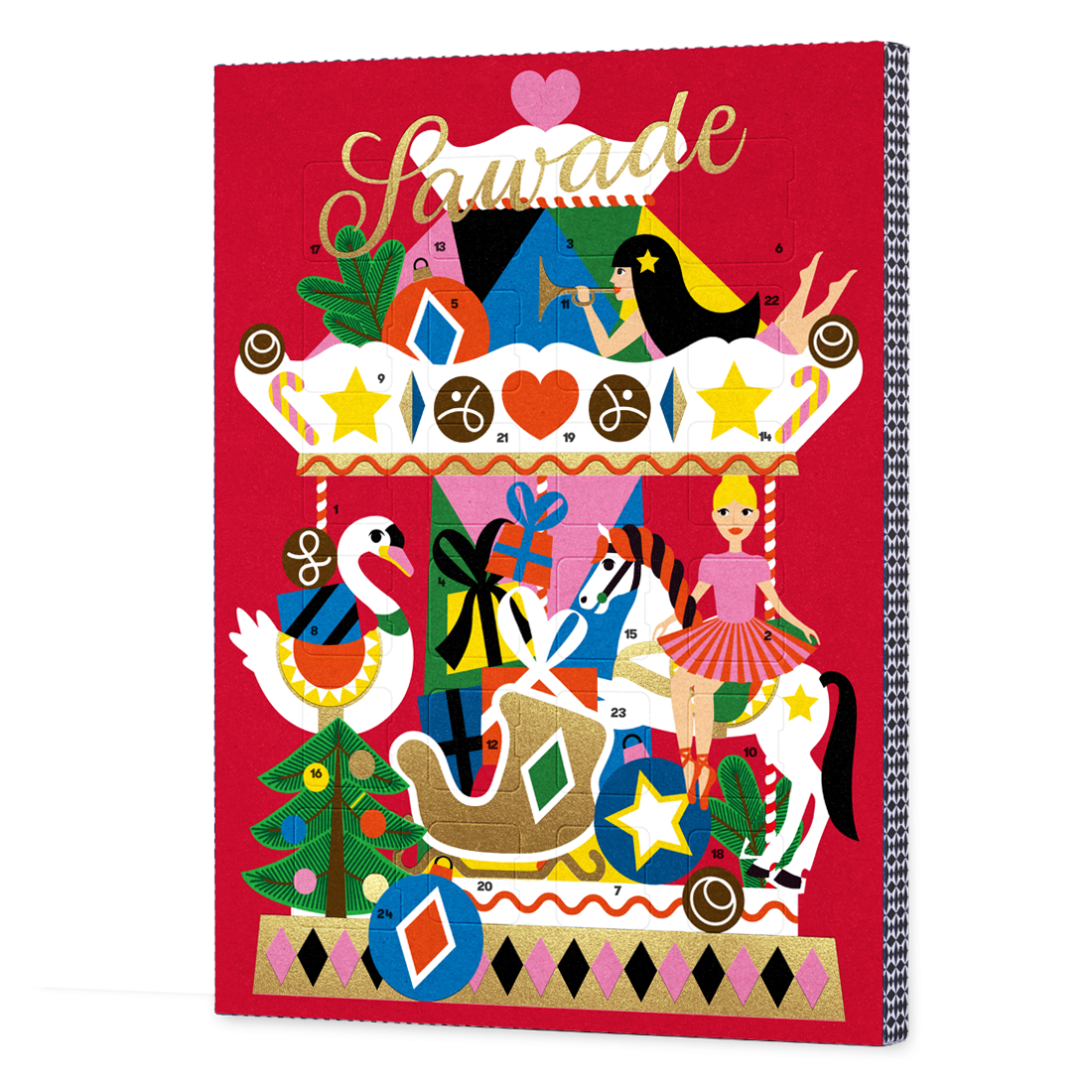 Produktbild: Adventskalender Karussell Vorderseite Produktbild: Adventskalender Karussell Vorderseite