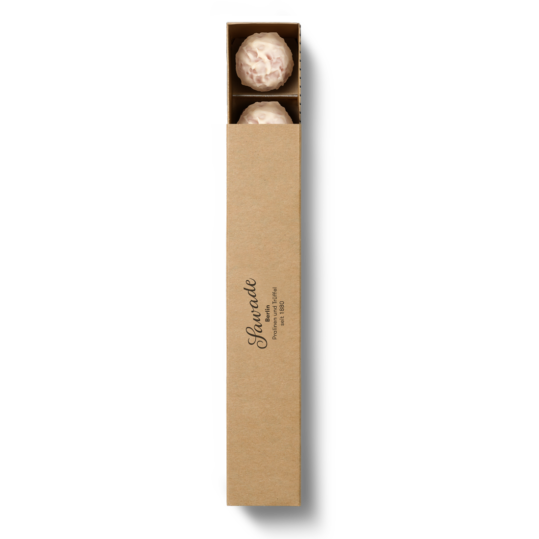 Produktbild: Pralinenstange Marc de Champagne Trüffel geigelt Ansicht von oben Produktbild: Pralinenstange Marc de Champagne Trüffel geigelt Ansicht von oben